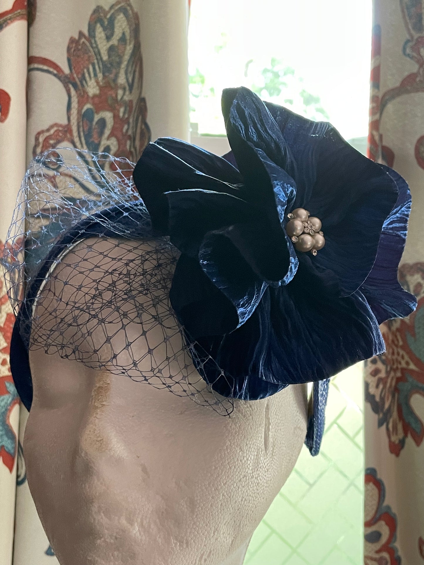 Blue Fascinator